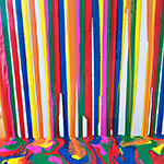 Painting colour with drips