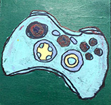 Painting of a playstation controller