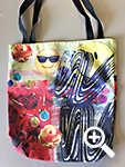 Designed and printed fabric bag